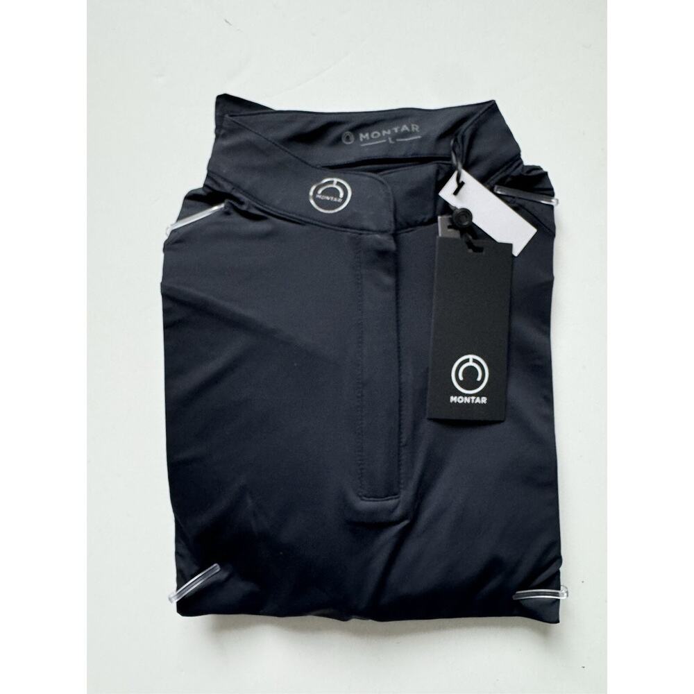 Montar Riding Jacket Mozendaya Long Sleeve perform refined Navy Large NWY!